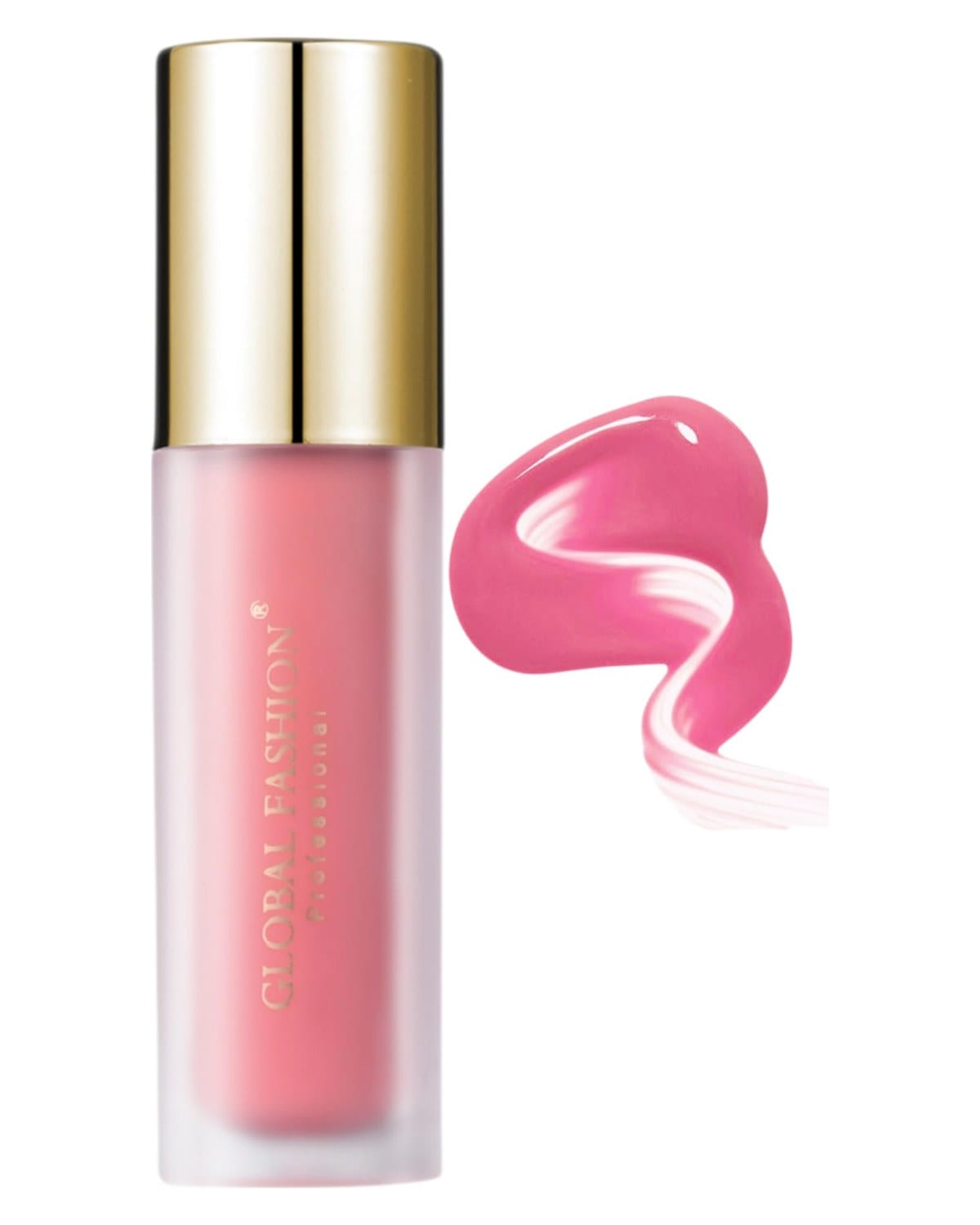 Global Fashion Silky Liquid Powder Blusher – 5 Shades, Long-Lasting Natural Glow Cheek Tint with Flat-Paddle Applicator, Air-Weight Texture, Cream to Powder Finish (103 - Blush)