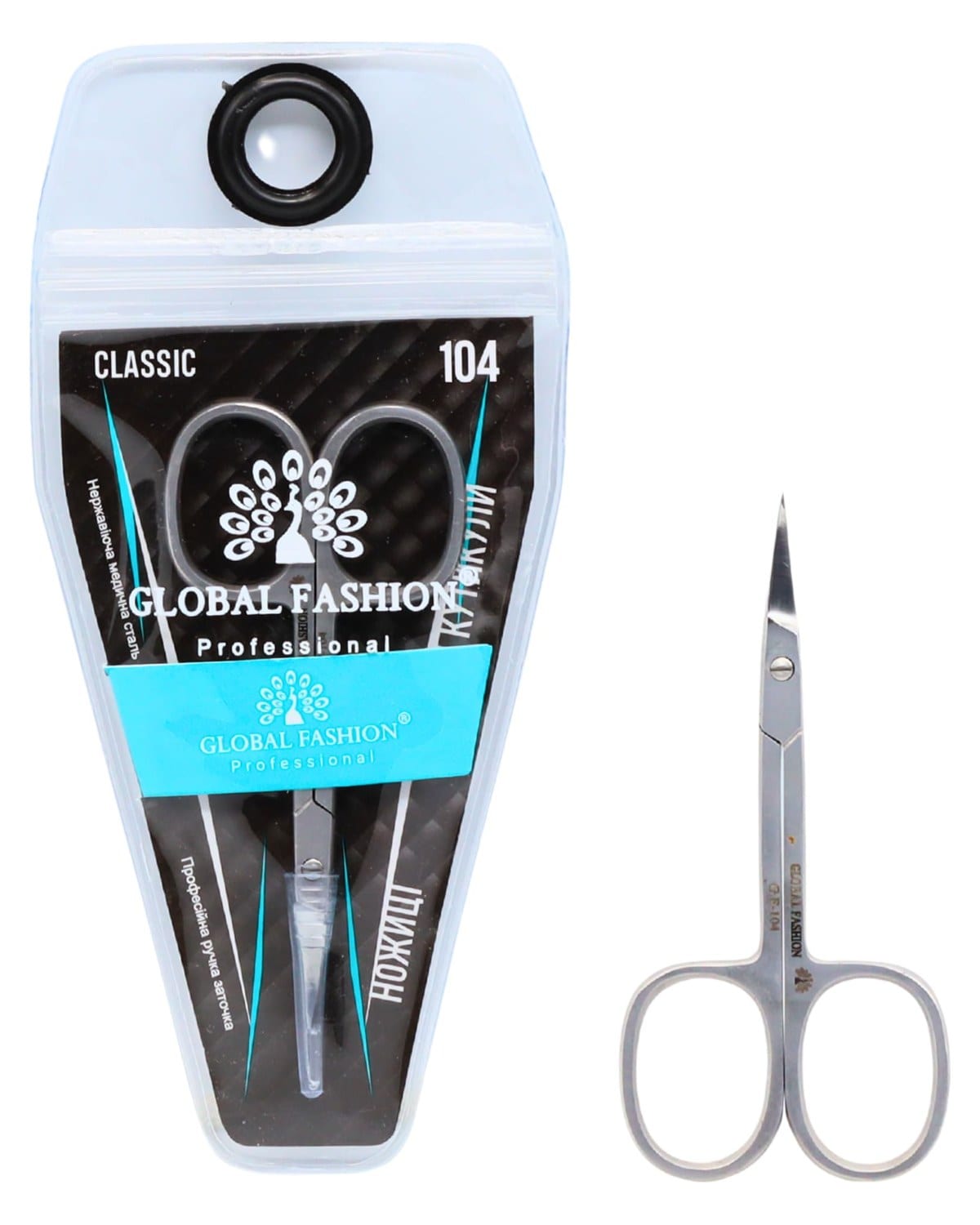 Global Fashion Cuticle Scissors – Hand Sharpened, Medical Stainless Steel, Precision Blades for Nail & Cuticle Trimming, Rust-Resistant Manicure Tool for Home & Salon Use (Classic)