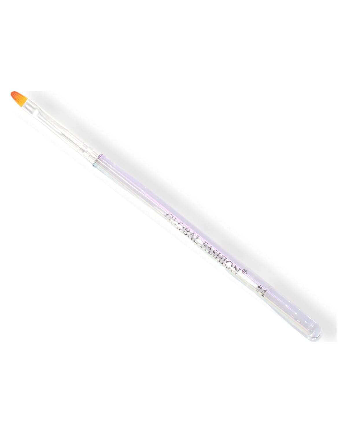 GLOBAL FASHION Oval Gel Nail Brush - Professional Nail Art Brush Set (3 Pcs) - Acrylic & Gel Polish Application - (#4)