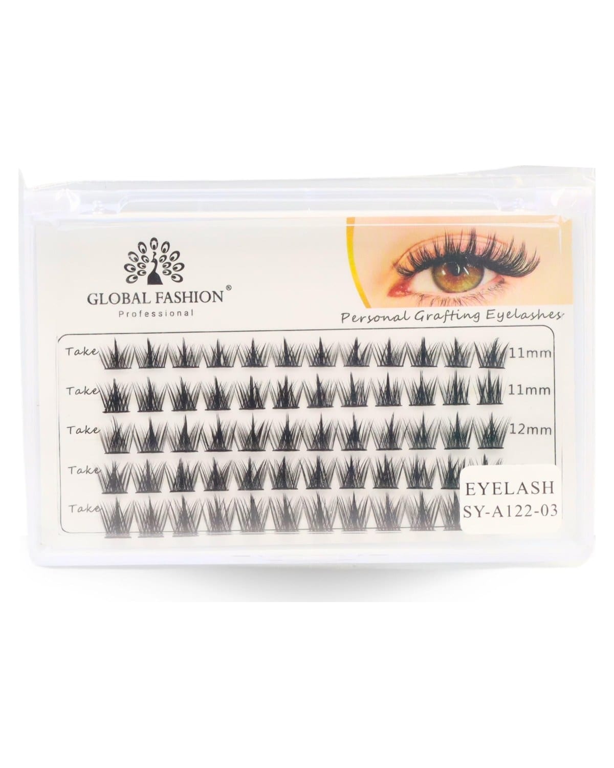 GLOBAL FASHION Professional Effortless Lashes Premade Fans (11-13mm) | Natural Volume & Easy Application | Salon-Quality Lashes at Home | 30,50,60,100 Fans for Multiple Uses | (22)