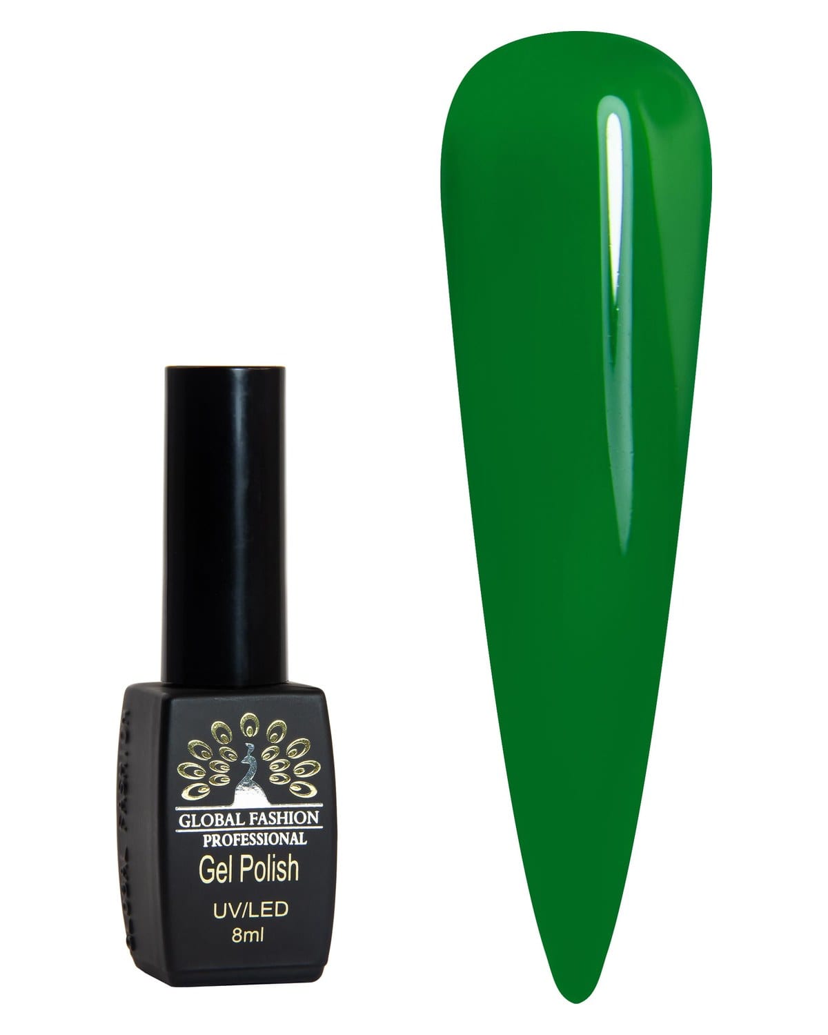 Black Elite Gel Polish 8ml, Long-Lasting Gel Colors, (046)