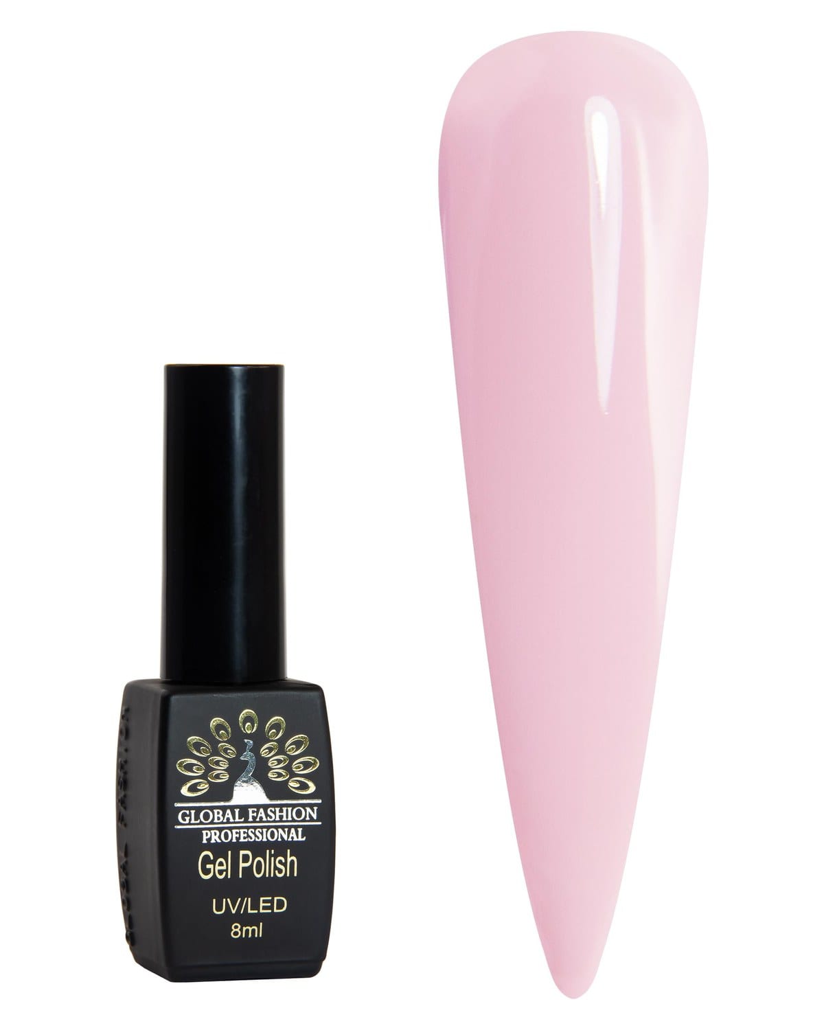 Black Elite Gel Polish 8ml, Long-Lasting Gel Colors, (064)
