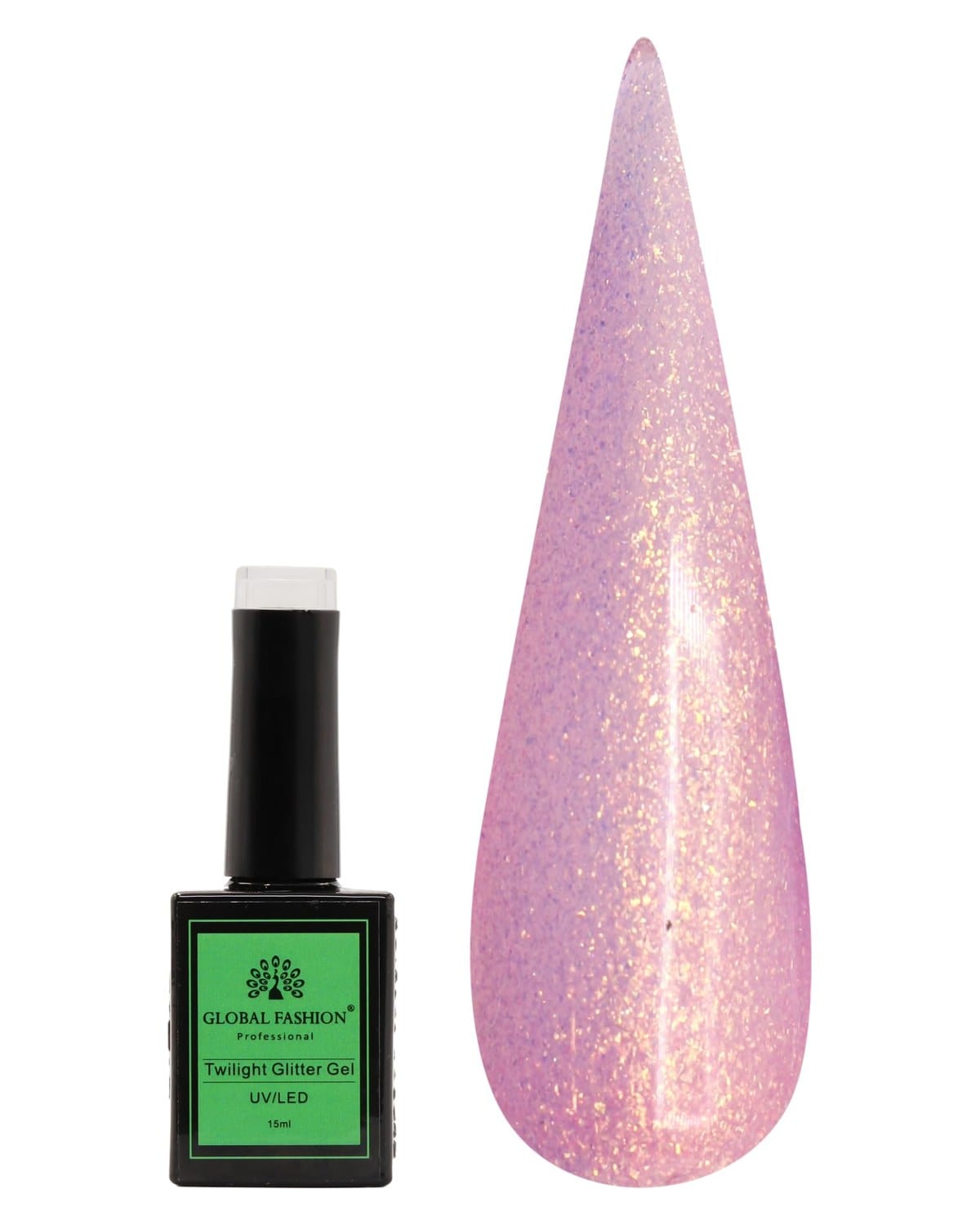 Twilight Gel Nail Polish 15ml by Global Fashion – Long-Lasting, Color Changing, Professional Nail Art, UV/LED Soak-Off Gel, Easy Application, Salon-Grade Manicure | (204, 15ml)