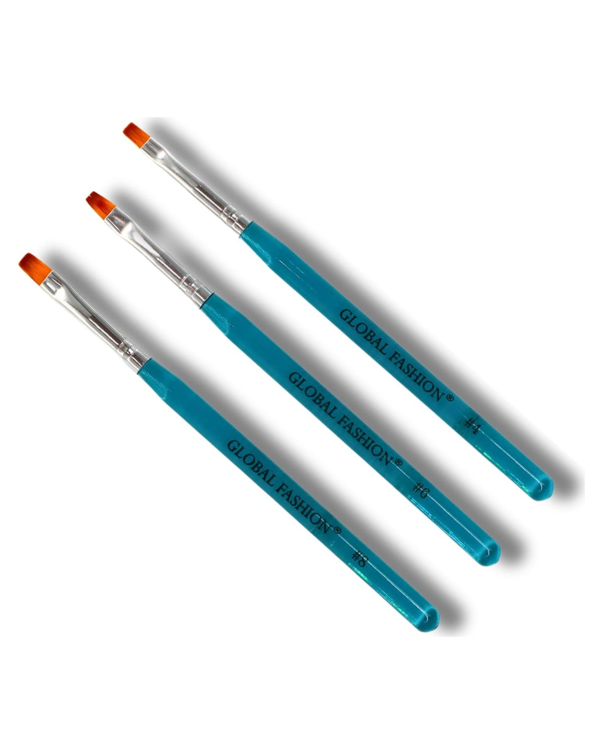 GLOBAL FASHION Professional Flat Nail Brush for UV Gel Polish - Create Stunning Nails at Home with | (Set) — Color 100095023617
