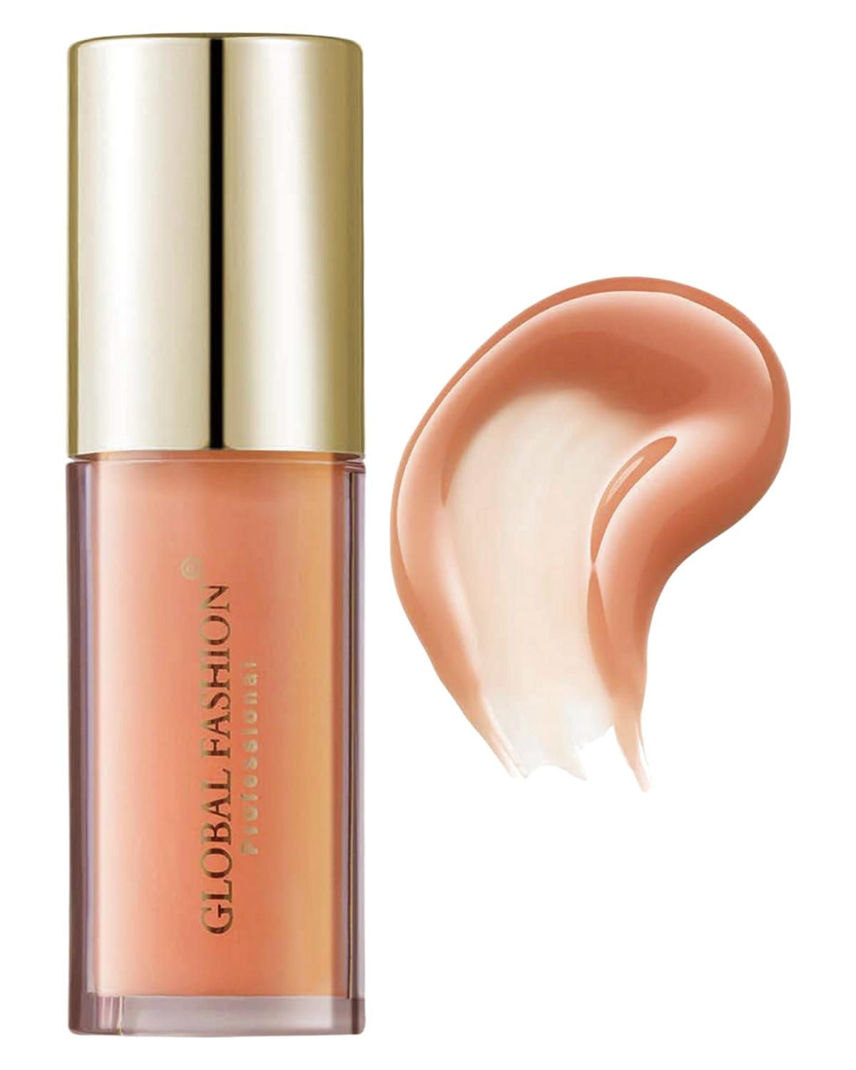 Global Fashion Bright Lustrous Lip Oil & Gloss - 8 Shades, Hydrating Non-Sticky Lip Gloss, Tinted Nourishing Care, High-Shine Glossy Finish with Flat Paddle Tip (103 - Honey Clay)