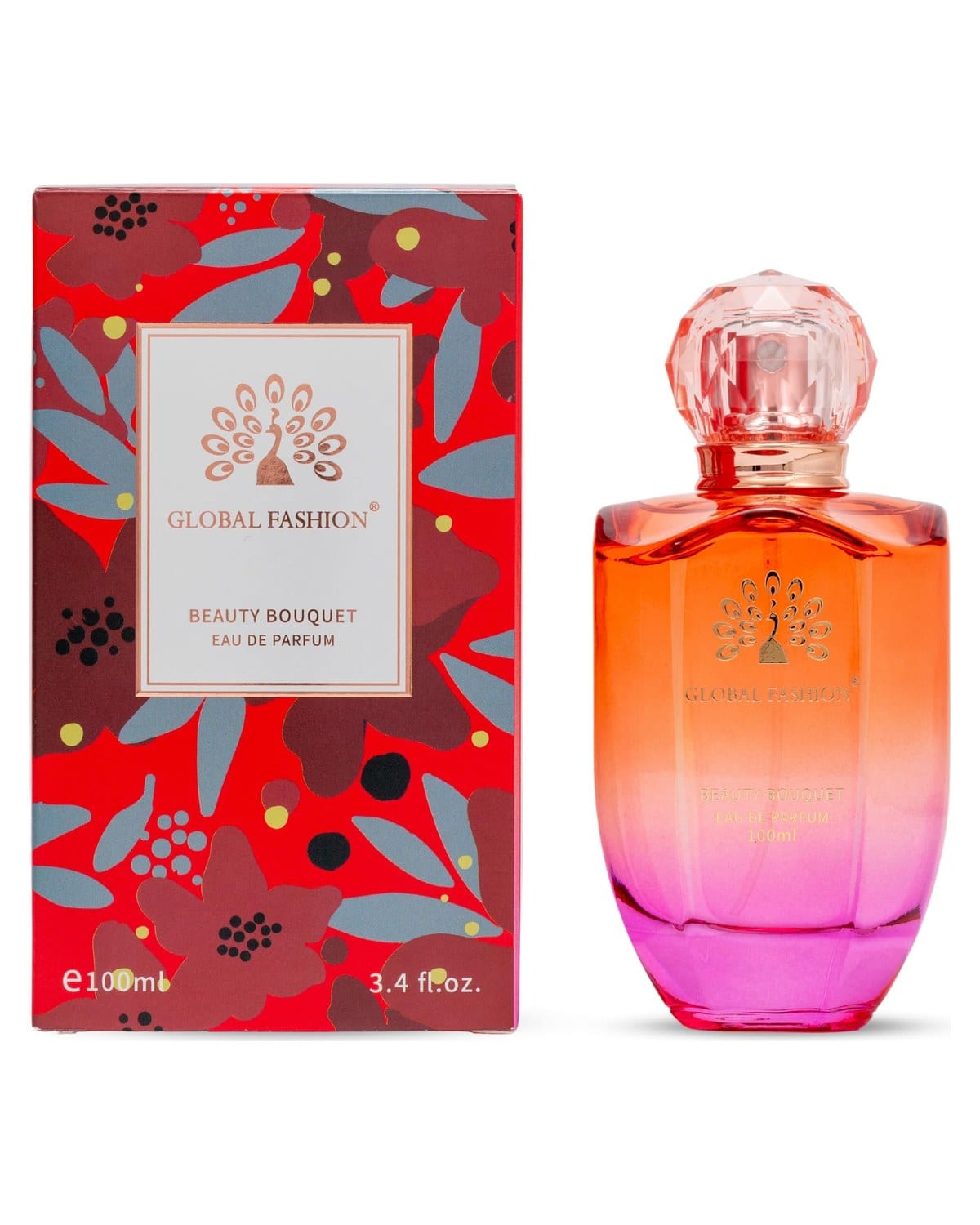 Eau De Parfum 100ml - Global Fashion | Natural Spray Luxury Fragrance for Women, Long-Lasting with Bergamot, Rose, Jasmine, Musk & Vanilla Notes | Perfect for Any Occasion (Beauty)