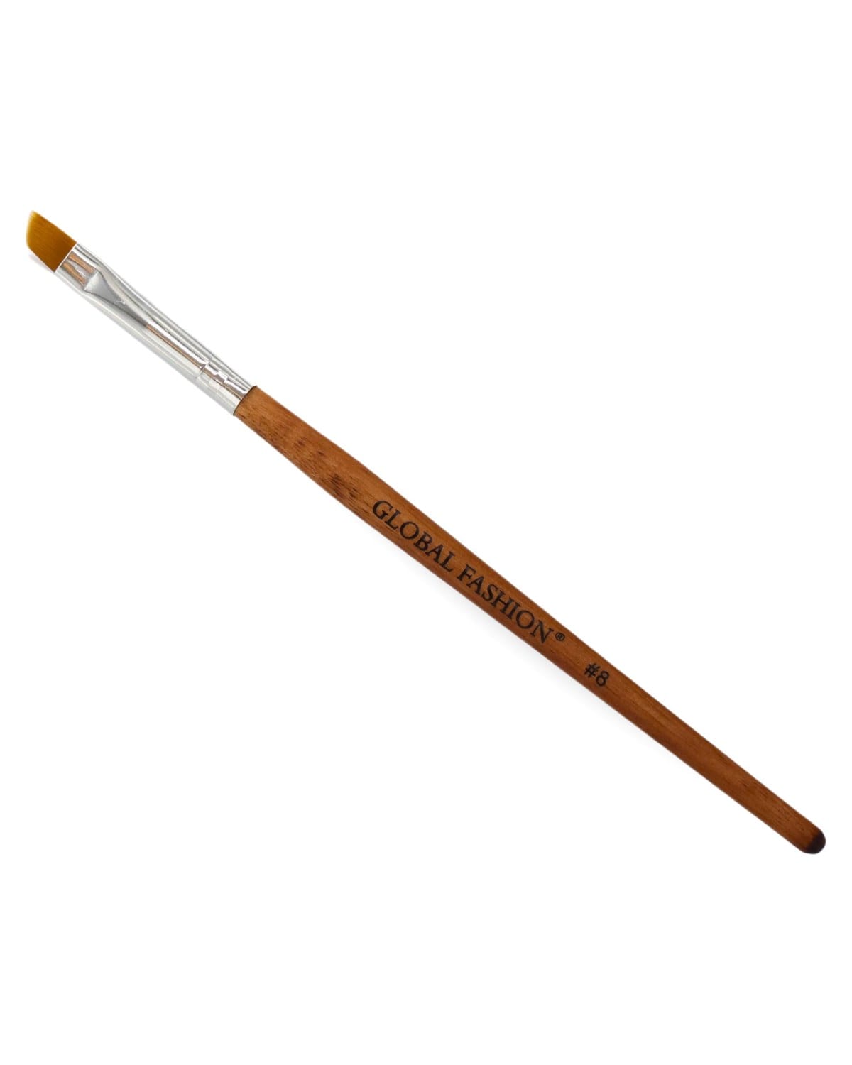 GLOBAL FASHION Professional Flat Synthetic Nail Brush for UV Gel Polish | Create Stunning Nails at Home | | (#8) — Color 100056973025