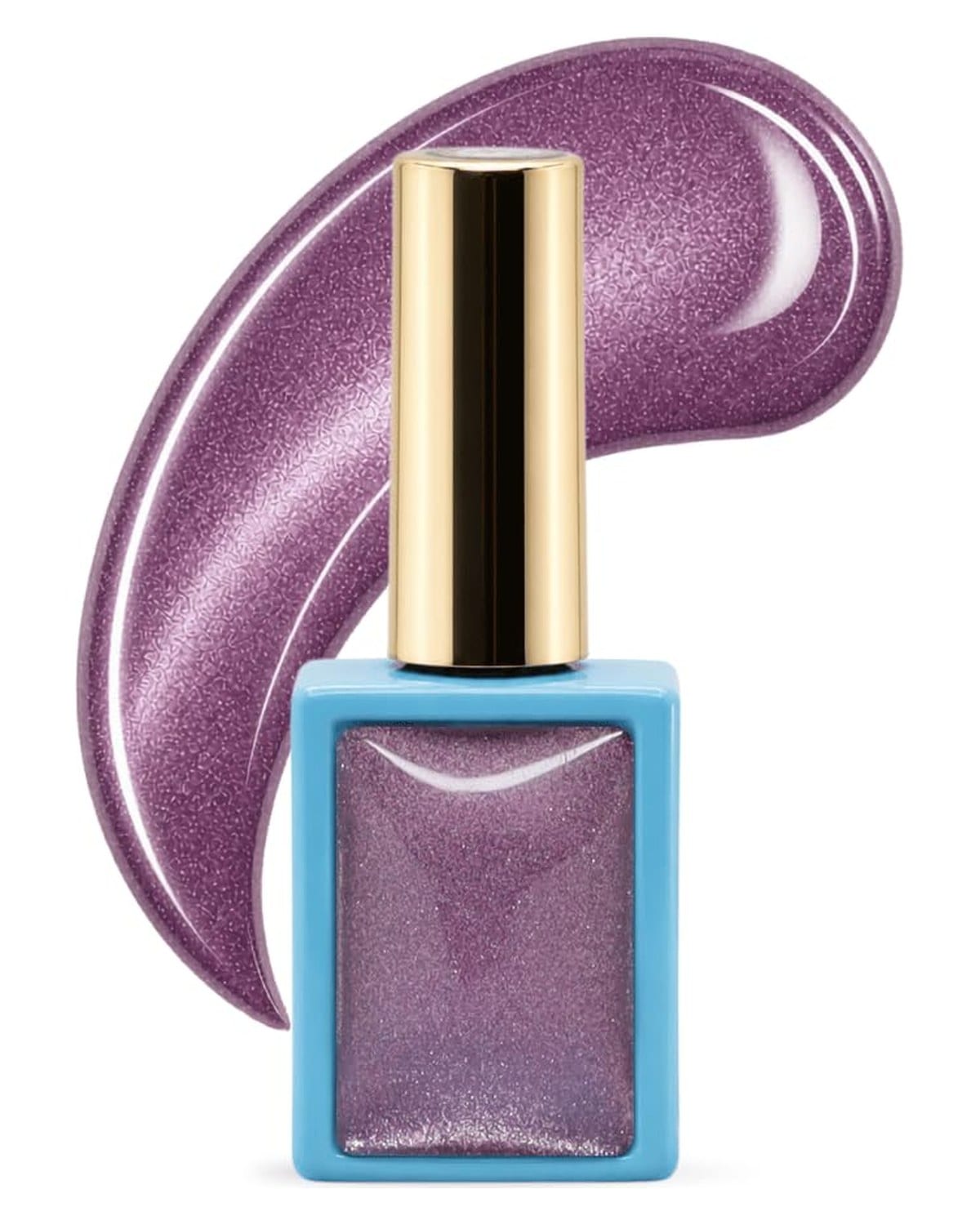 Magic Glaze Magnetic Cat Eye Gel Nail Polish - Blue Silver Glitter, 01 (14)