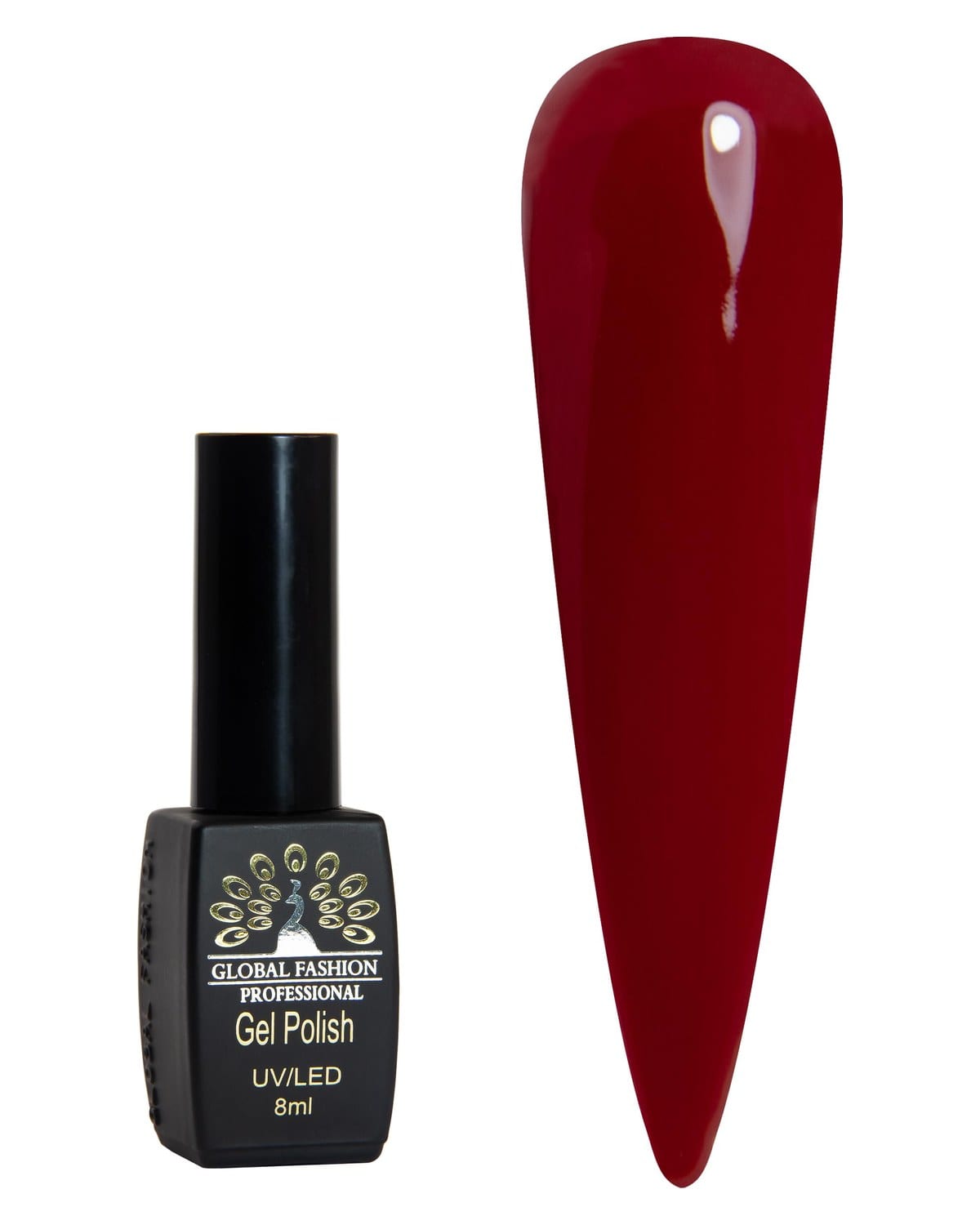 Black Elite Gel Polish 8ml, Long-Lasting Gel Colors, (014)