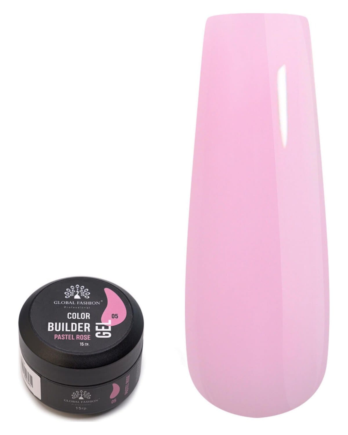 Color Gel Builder 15g with 13 Shades: Unleash Your Inner Nail Artist with This Versatile Sculpting and Coloring Nail Art Toolkit (05 PASTEL ROSE)