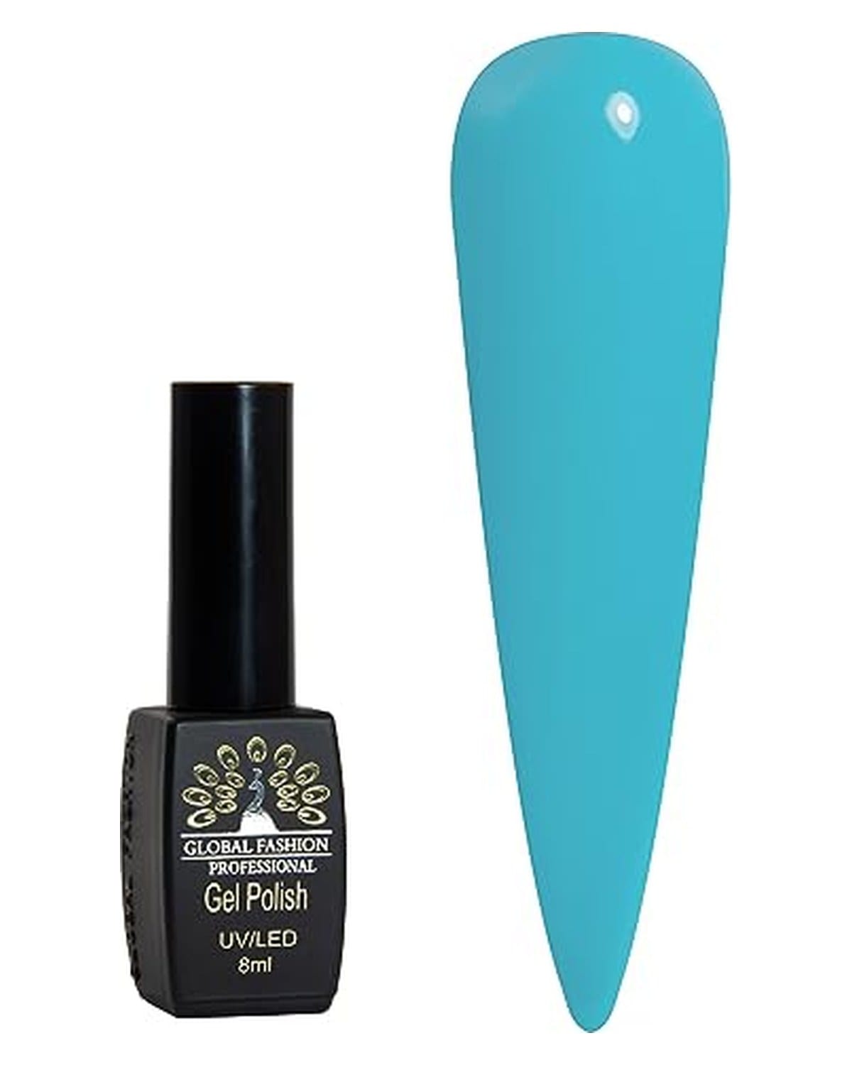 Black Elite Gel Polish 8ml, Long-Lasting Gel Colors, (320)