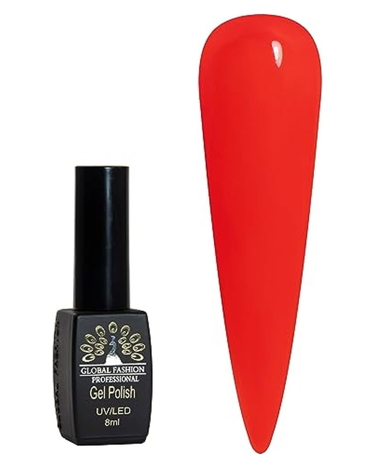 Black Elite Gel Polish 8ml, Long-Lasting Gel Colors, (197)