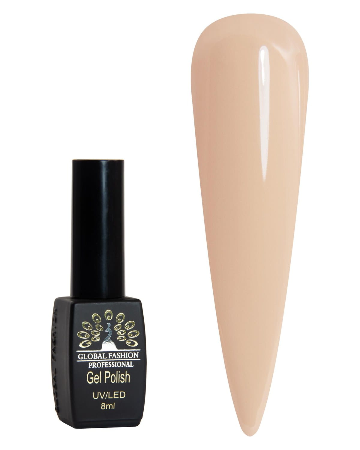 Black Elite Gel Polish 8ml, Long-Lasting Gel Colors, (132)
