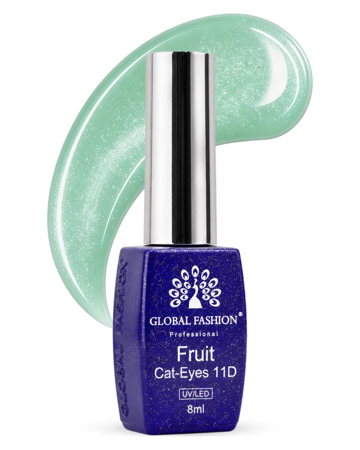 Fruite Cat eyes 11D Magnetic Gel Polish, Blueberry Purple, 8ml (Green grape)