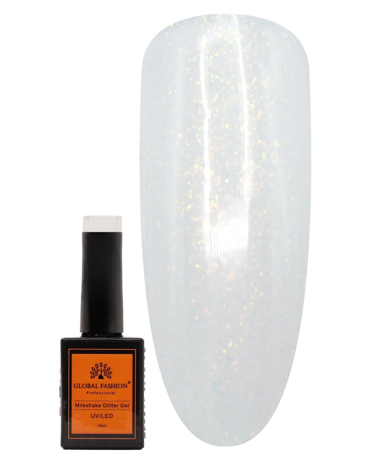 MILKSHAKE Glitter Gel Nail Polish15ml by Global Fashion - Long-Lasting, Color Changing, Professional Nail Art, UV/LED Soak-Off Gel, Easy Application, Salon-Grade Manicure | (264, 15ml)