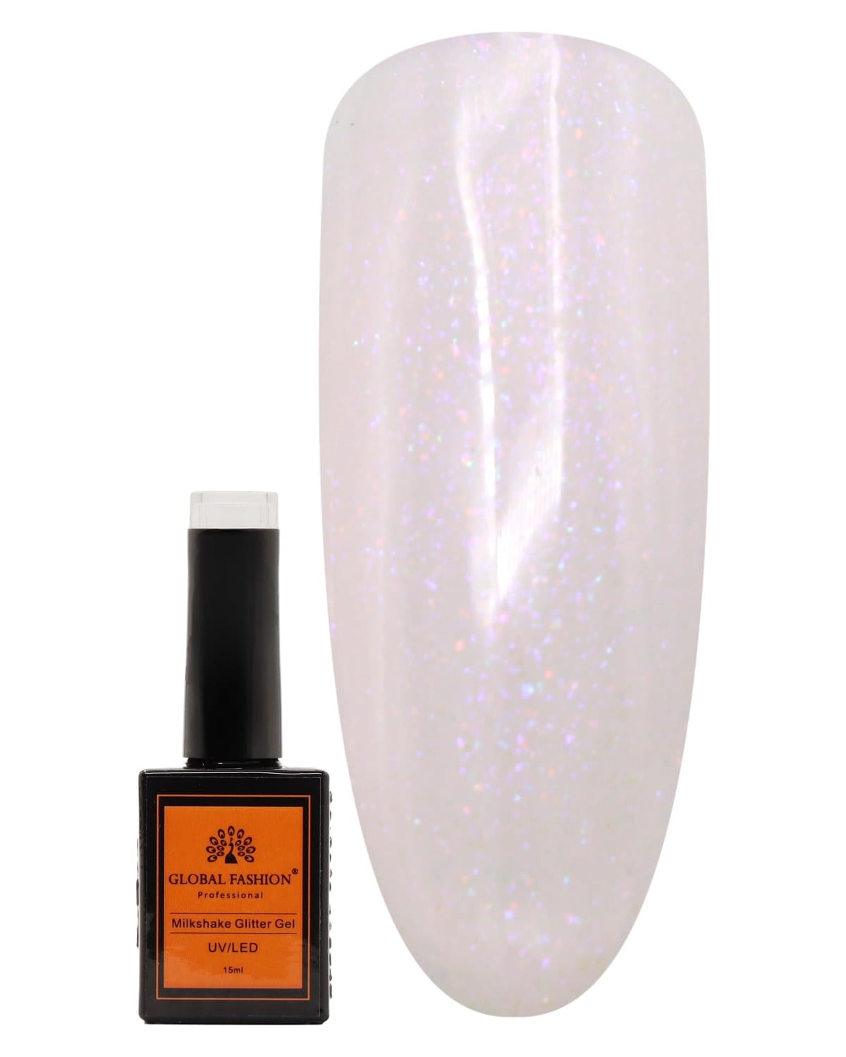 MILKSHAKE Glitter Gel Nail Polish15ml by Global Fashion, Long-Lasting, Color Changing, Professional Nail Art, UV/LED Soak-Off Gel, Easy Application, Salon-Grade Manicure | (263, 15ml)