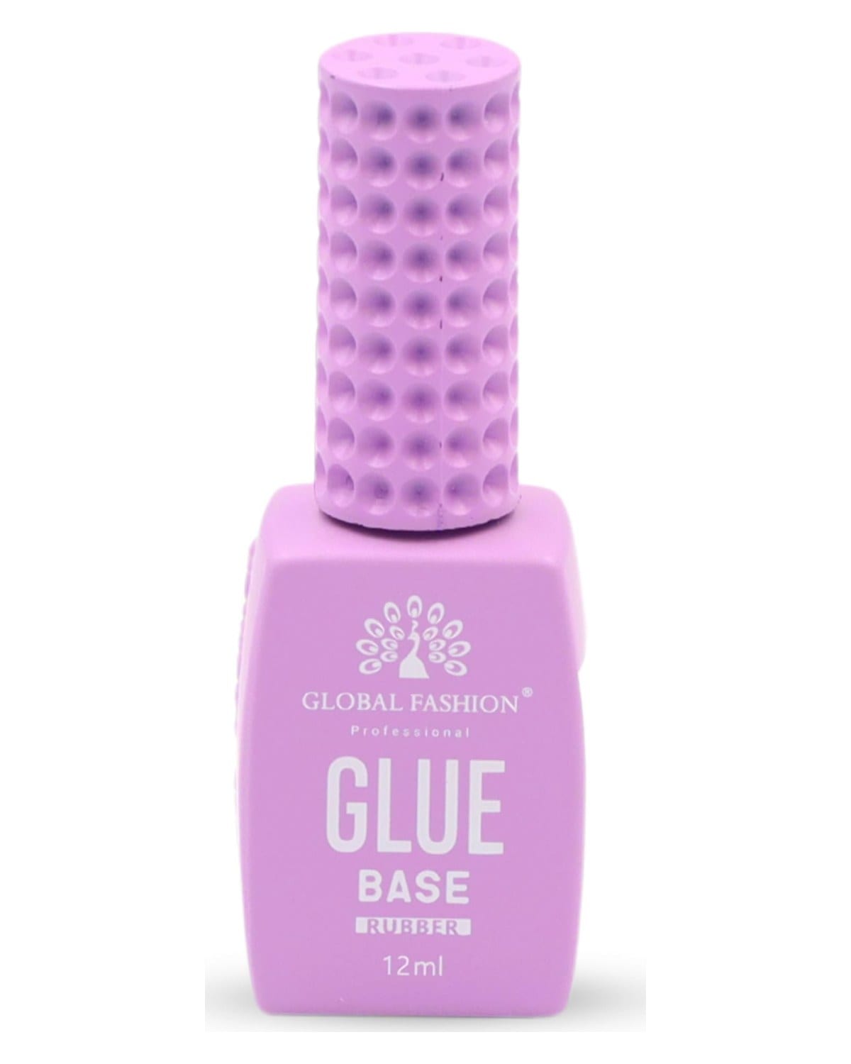 Global Fashion Professional Clear Rubber Base Coat - UV/LED Soak-Off Gel Polish, Strong Adhesion, Flexible & Long-Lasting, Nail Strengthening Formula (Glue base coat, 12ml)