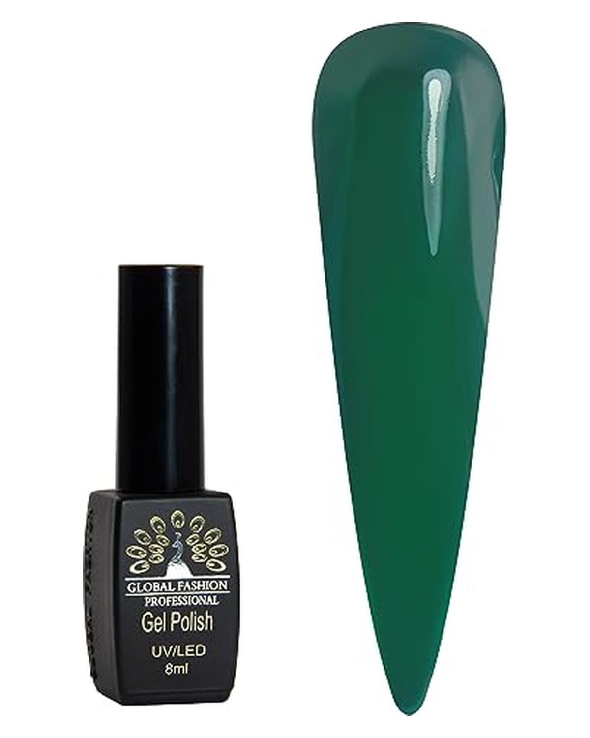 Black Elite Gel Polish 8ml, Long-Lasting Gel Colors, (311)