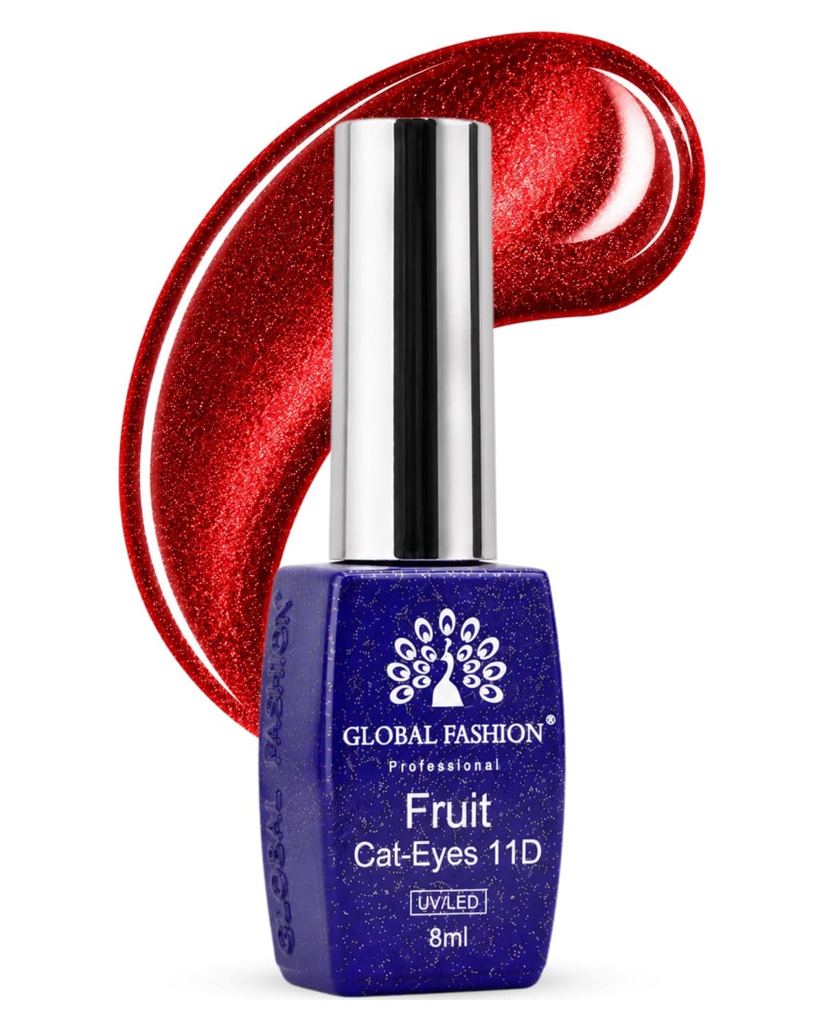 Fruite Cat eyes 11D Magnetic Gel Polish, Blueberry Purple, 8ml (Pomegranate)