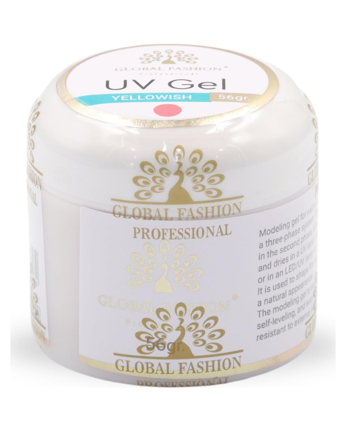 GLOBAL FASHION Professional UV Gel for Nail Extensions | (Yellowish 56g)