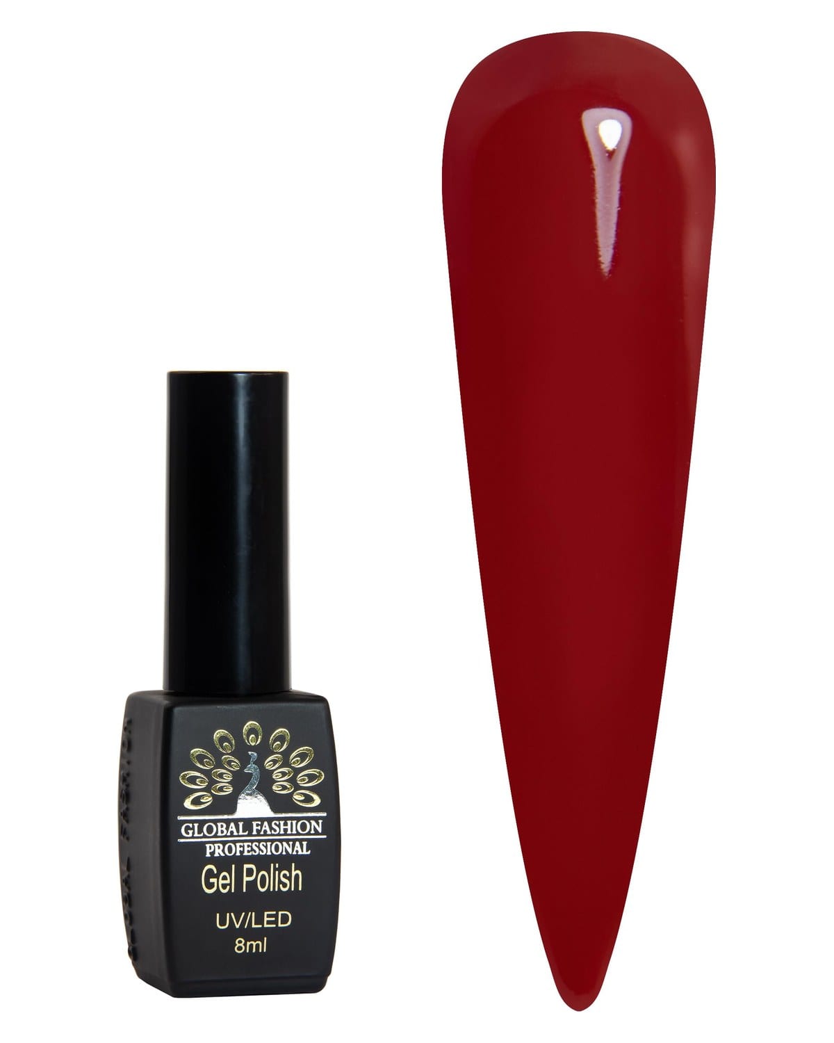 Black Elite Gel Polish 8ml, Long-Lasting Gel Colors, (296)