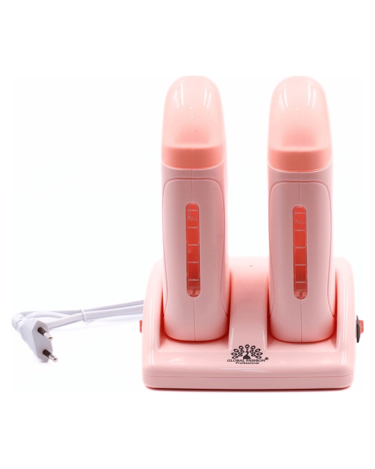 Global Fashion Professional - Double Cartridge Wax Heater for Hair Removal - (Pink)