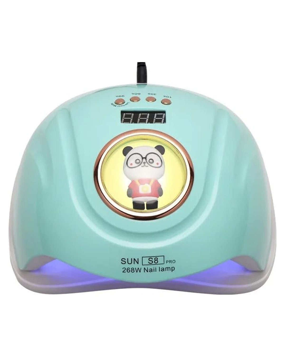 GLOBAL FASHION Professional 2-in-1 UV/LED Nail Dryer Lamp - 268W, Gel Polish, Acrylic & Polygel Dryer, Fast Curing, Smart Sensor, Flexible Timer Settings, Painless & Gentle- SUN S8 Pro | (Mint Green)