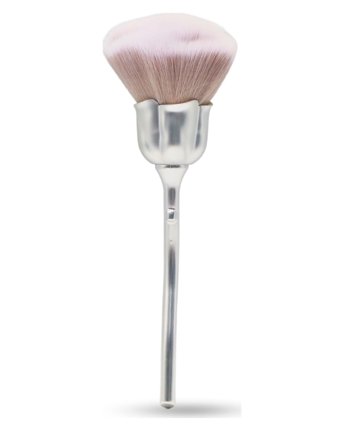 GLOBAL FASHION Professional Vegan & Cruelty-Free - Nail Art Powder Dust Removal Brush - Soft Bristles for Acrylic Powders, Glitters & Dips - Manicure Tool - Home & Salon Use | Silver Mude, Rose Brush — Color 0634052951692