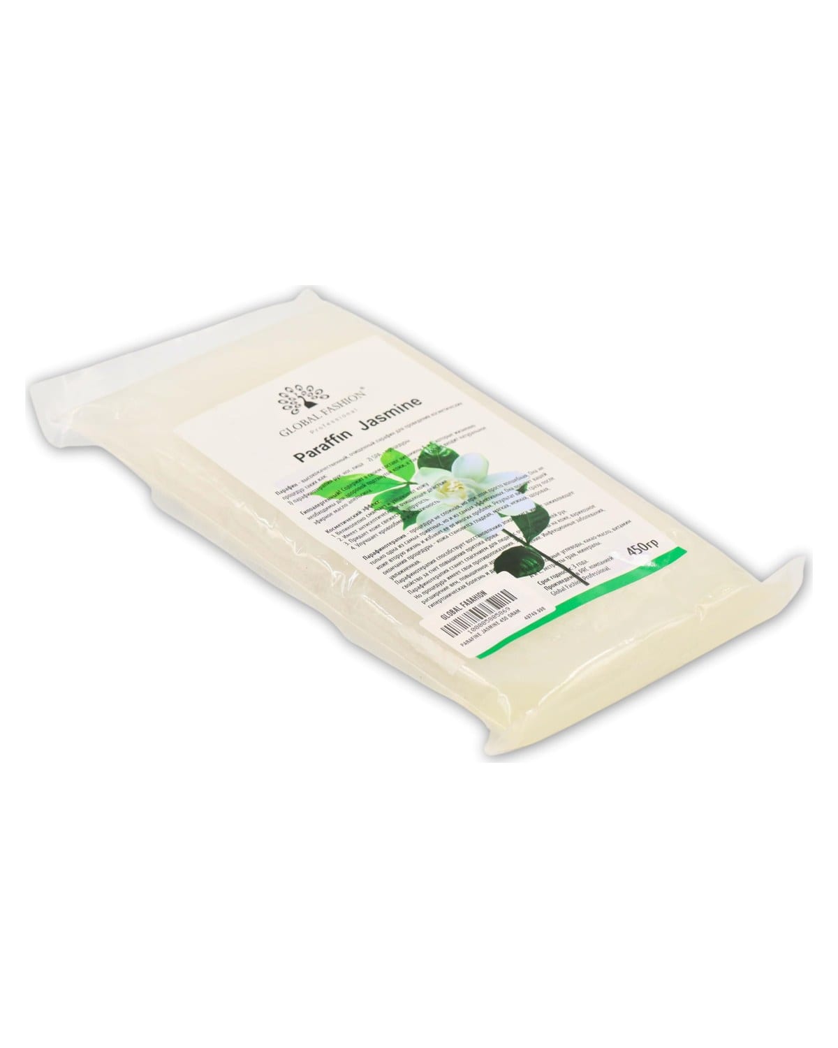 GLOBAL FASHION Professional Paraffin Wax, 450g, Pure for Hands, Feet, and Body | Moisturizes, Softens, and Exfoliates Skin | (Jasmine Paraffine Wax)