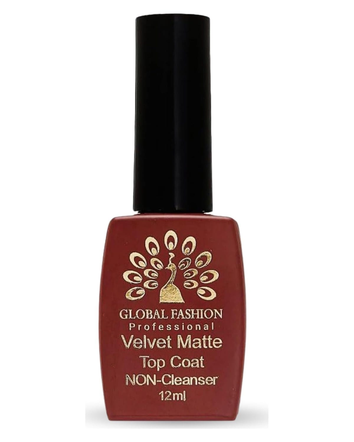 Global Fashion Non-Wipe halal nail polish | Salon-Quality, Long-Lasting Nails - Shine-Free, Chip-Resistant Finish nail care top coat nail, Matte Velvet Top Coat (Velvet Matte Top Coat, 12ml)