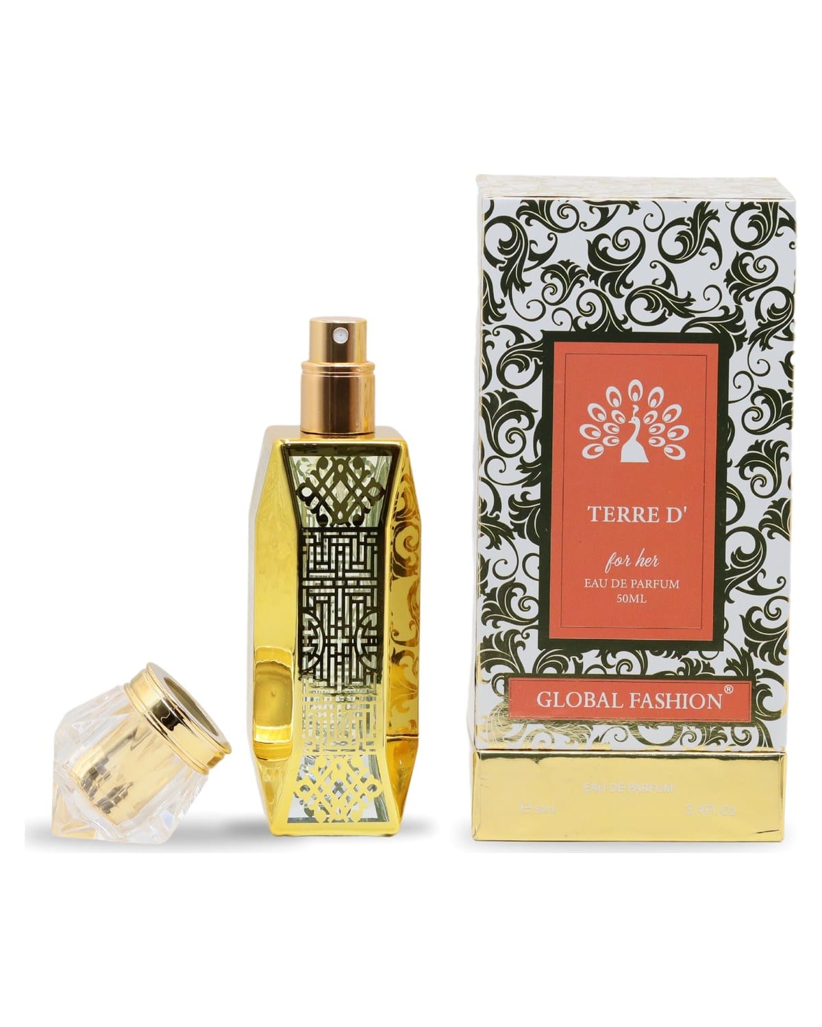 Global Fashion Elegant Bloom Eau de Parfum for Women 50ml - Floral & Oriental, Long-Lasting Daily Fragrance, 50ml EDP Perfume, Gift-Ready Scent for Her, Ideal for All Occasions (Te)