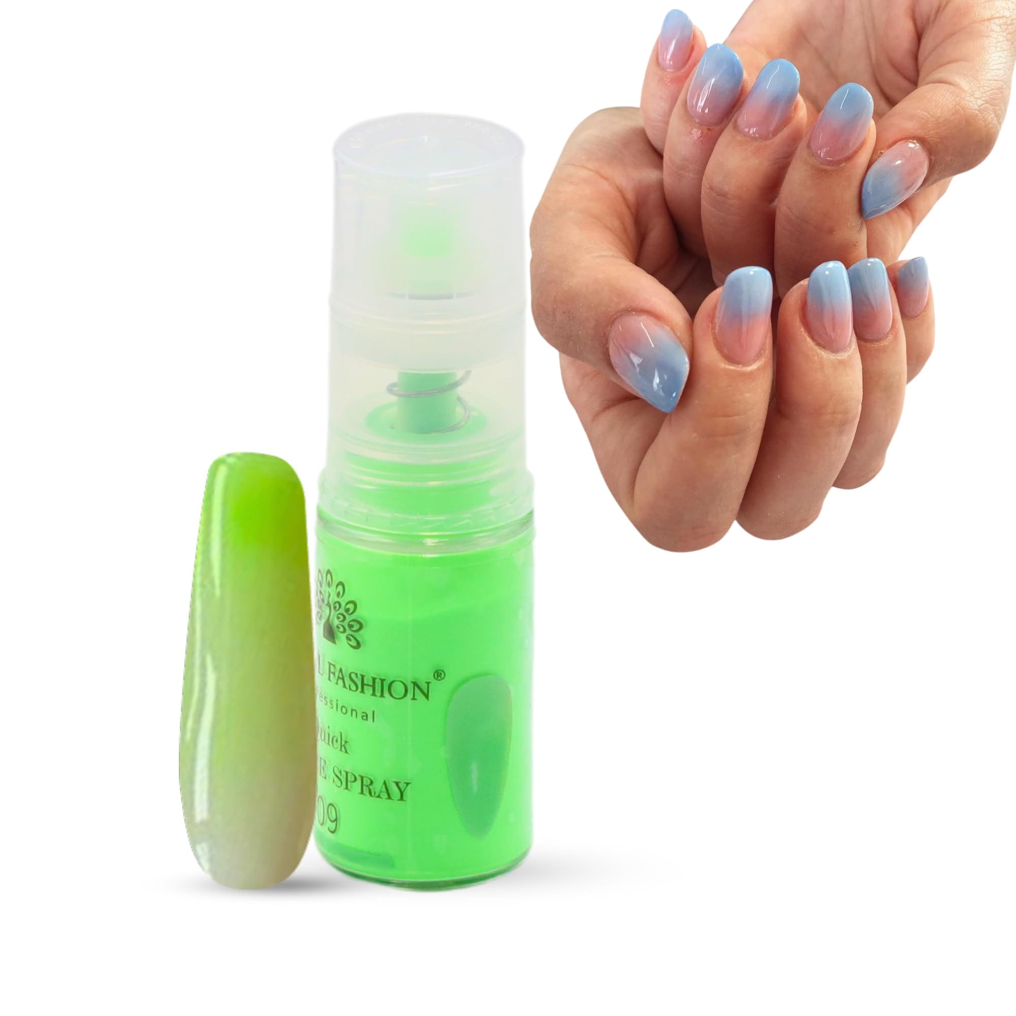 Global Fashion Ombre Nails - Quick Spray for Trendy Press-Ons (DIY) - Fast & Easy (09)