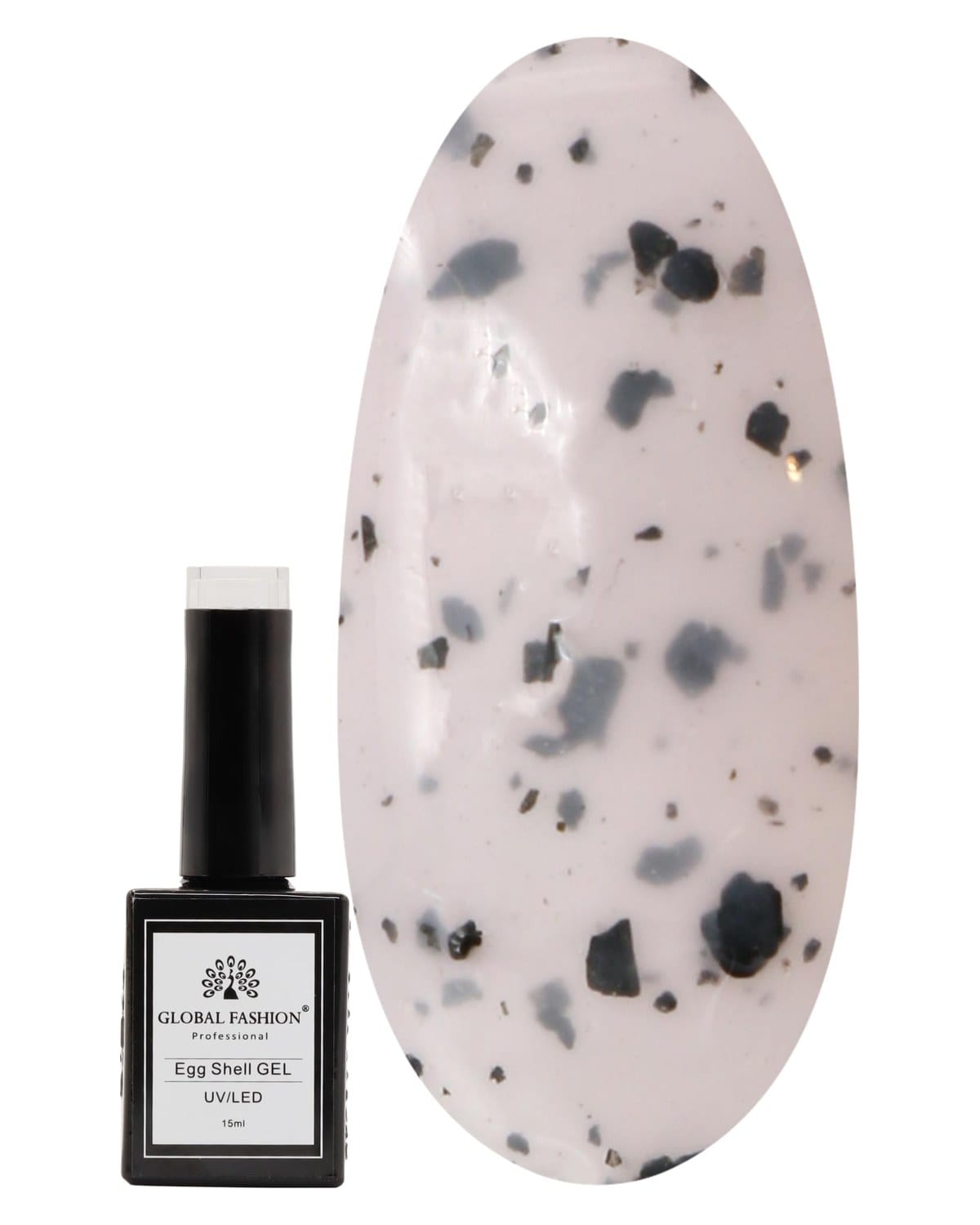 Egg Shell UV/LED Gel Nail Polish – Long-Lasting Color-Changing Soak-Off Gel, Easy Application, Nail Art Polish for Salon-Grade & Home Manicures – (Shade 210, 15ml)
