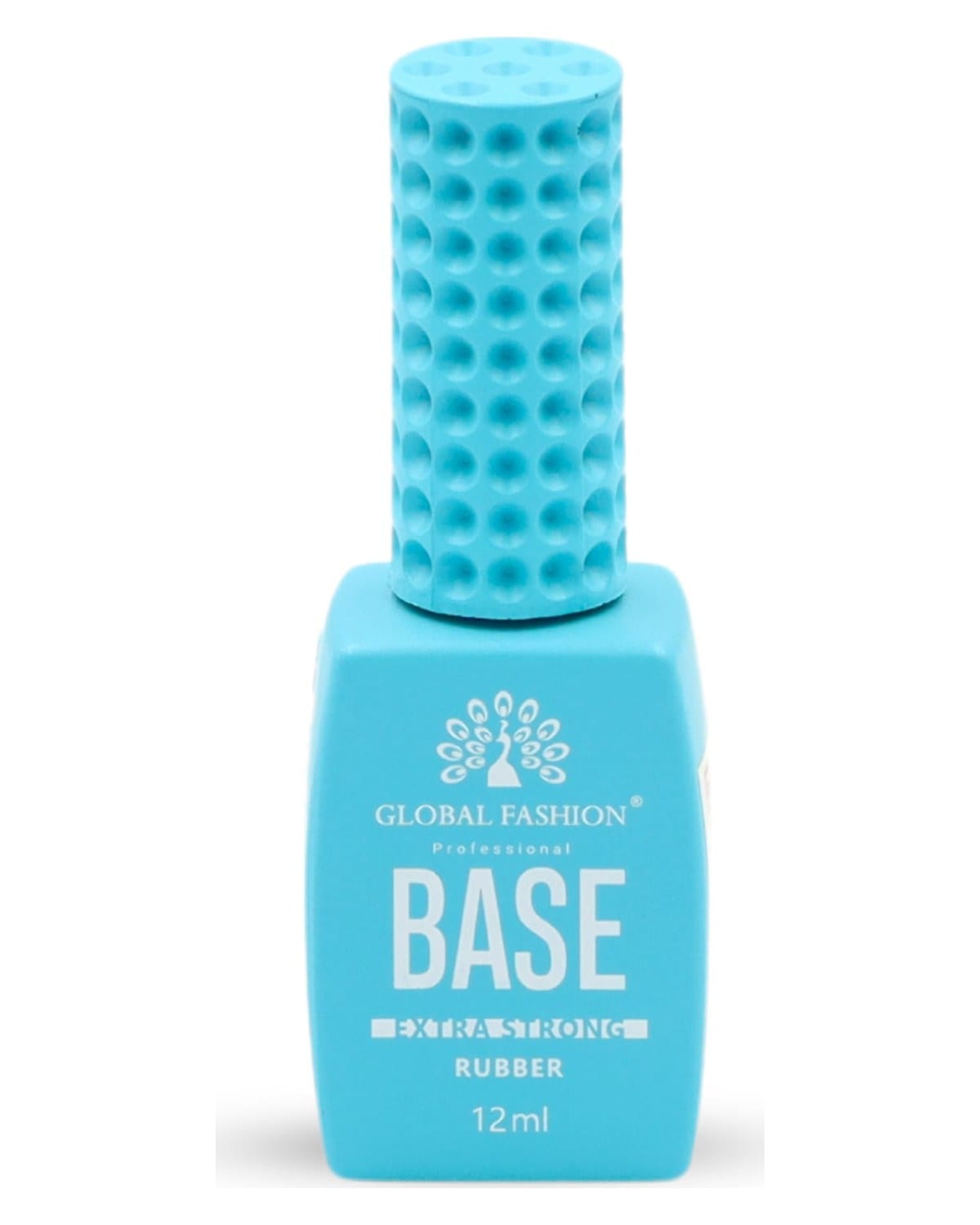 Global Fashion Professional Clear Rubber Base Coat - UV/LED Soak-Off Gel Polish, Strong Adhesion, Flexible & Long-Lasting, Nail Strengthening Formula (Cold rubber base coat neutral)
