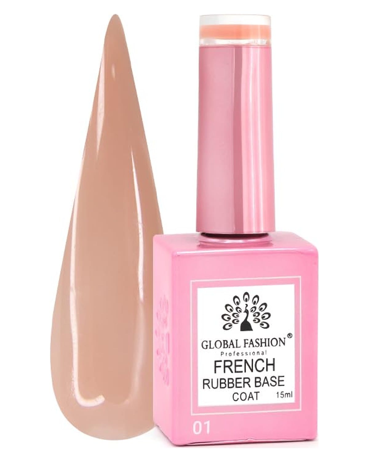 French Rubber Base Coat 15ml - 01 — Color 2000000105239