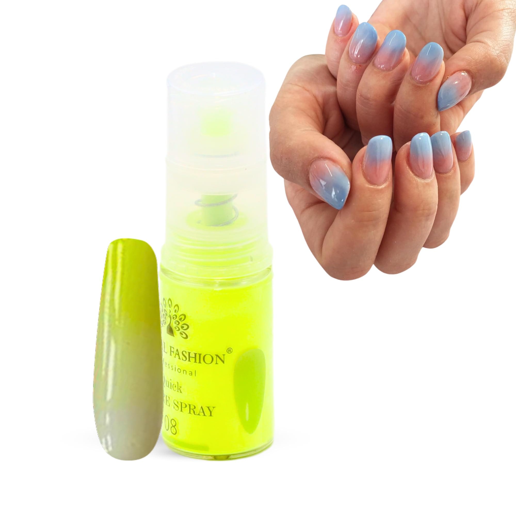 Global Fashion Ombre Nails - Quick Spray for Trendy Press-Ons (DIY) - Fast & Easy (08)