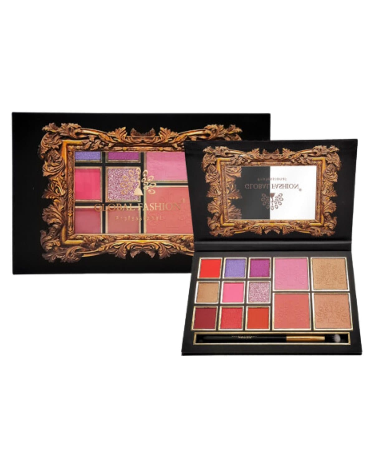 Global Fashion Professional 13-Color Eye Shadow Palette – High Pigment Matte & Shimmer Shades, Blendable, Long-Lasting Eyeshadow Makeup Palette for Day & Night Looks, All Skin Tone — Color PALETTE 2