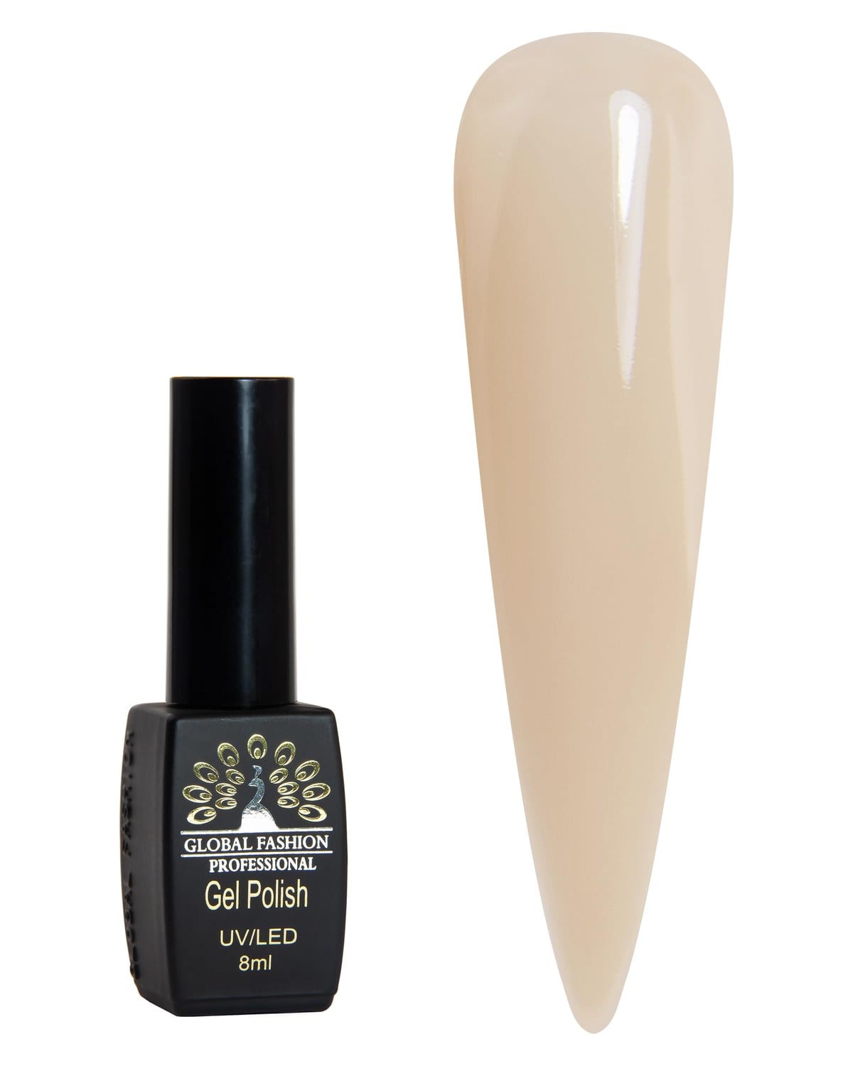 Black Elite Gel Polish 8ml, Long-Lasting Gel Colors, (066)
