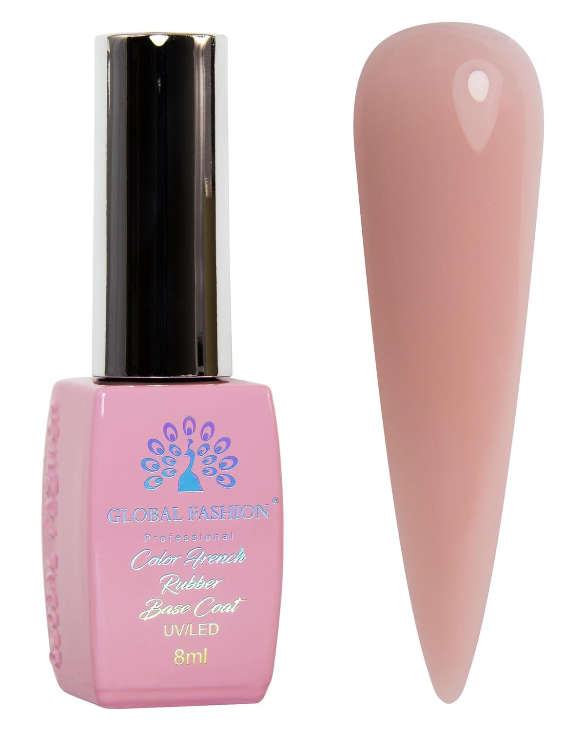 Color French Base Coat for Gel Polish - Global Fashion | Long-lasting, Durable, Professional Manicure - (03)