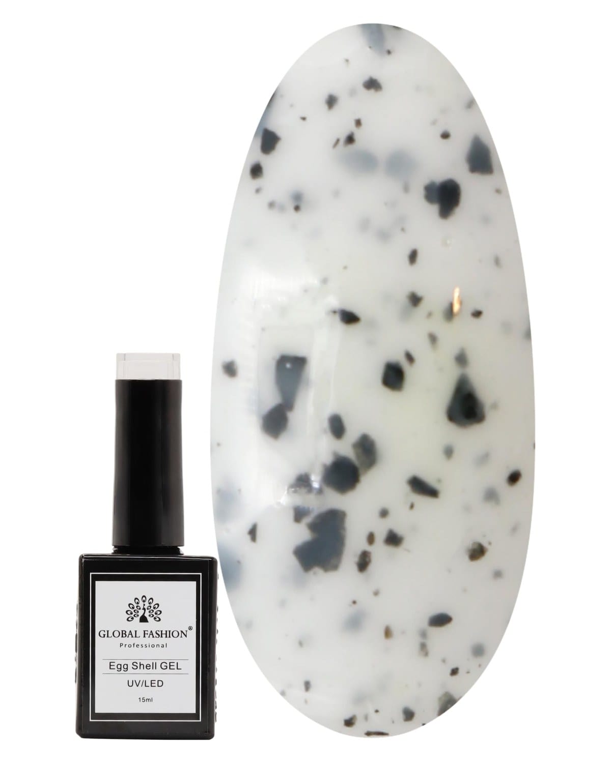 Egg Shell UV/LED Gel Nail Polish – Long-Lasting Color-Changing Soak-Off Gel, Easy Application, Nail Art Polish for Salon-Grade & Home Manicures – (Shade 207, 15ml)