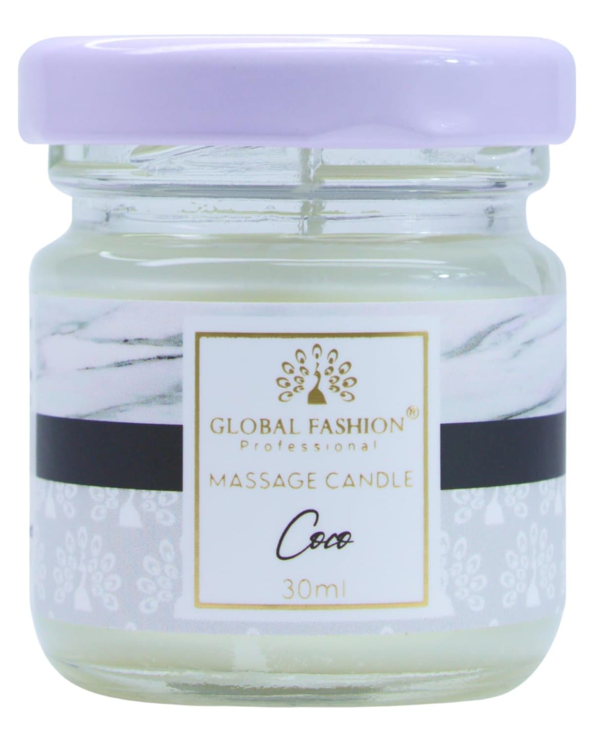 Global Fashion Massage Candle 30 ml - Luxury Body & Massage Oil Candle, Warm Skin-Oil Candle for Home Spa, Couples & Personal Use - Vegan Soy Wax, Home Scented Aromatherapy Gift-Ready (Coco) — Scent 0744963296901