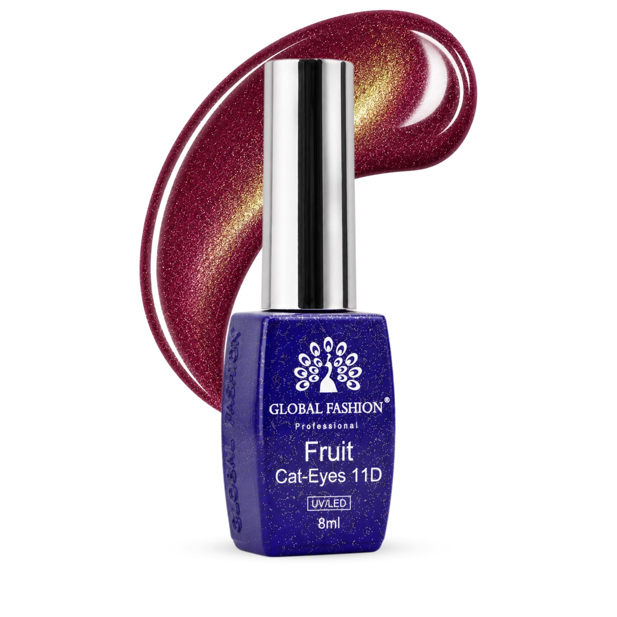 Fruite Cat eyes 11D Magnetic Gel Polish, Blueberry Purple, 8ml (Prunes)