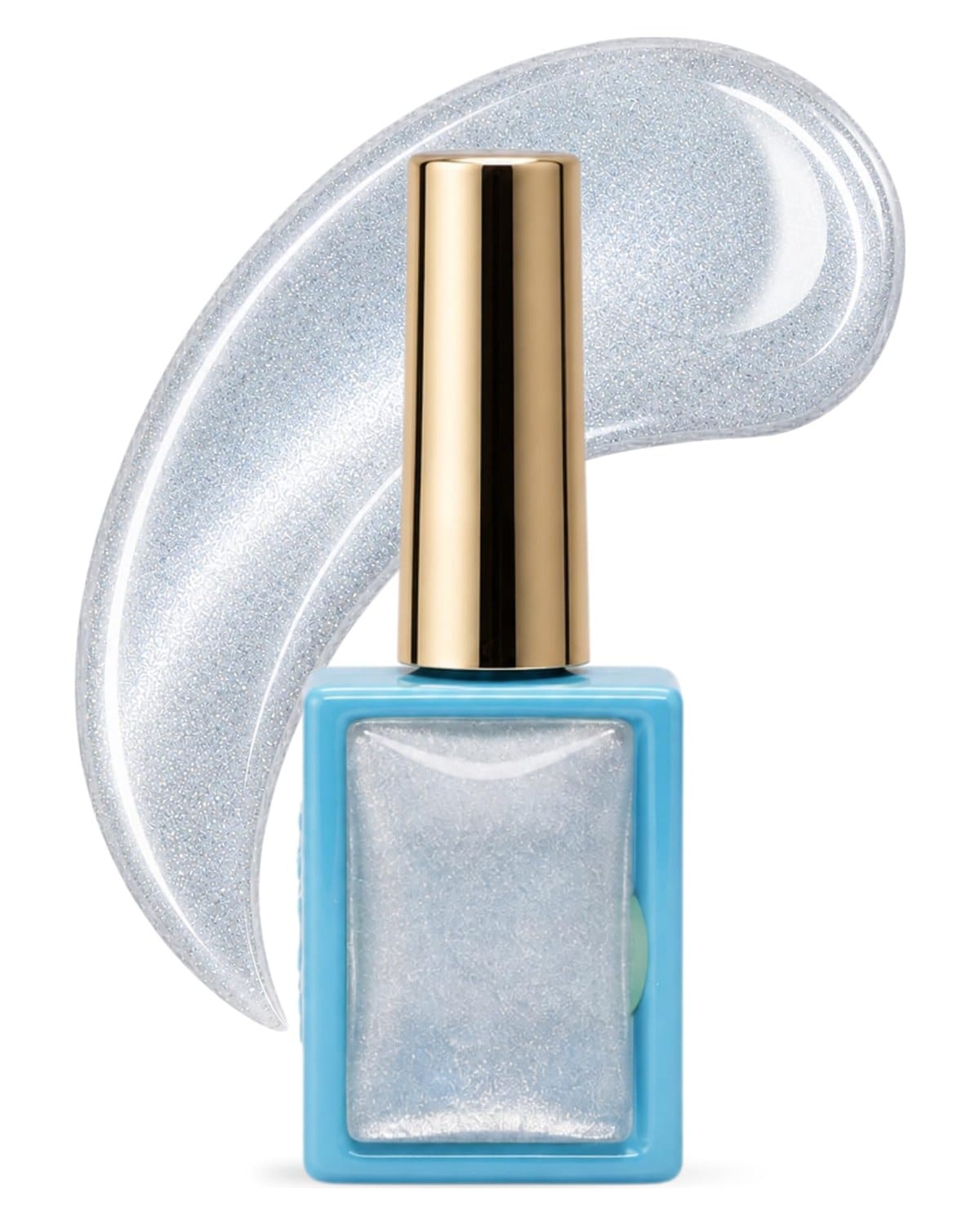 Magic Glaze Magnetic Cat Eye Gel Nail Polish - Blue Silver Glitter, 01 (01)