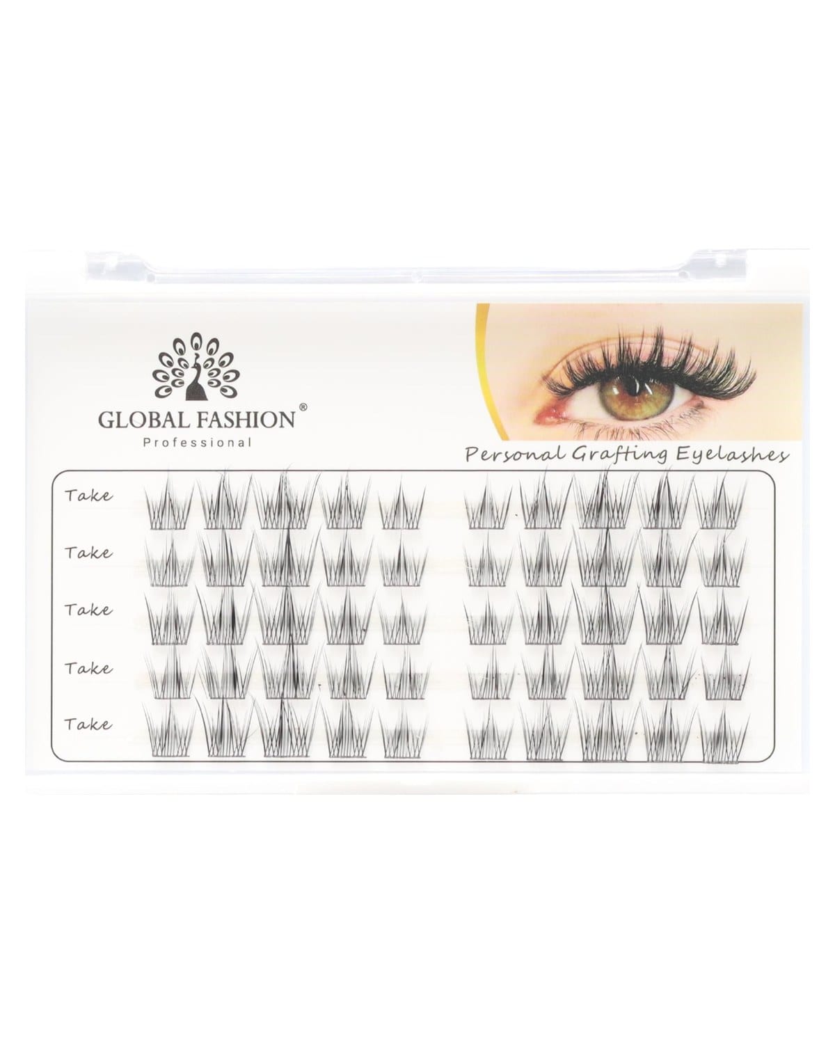 GLOBAL FASHION Professional Premade Lash Fans (11mm, 12mm, 13mm) | Multipack Natural Volume - Easy, Fluffy Lashes in Minutes! | (SY-A122-05 (50 Fans)) — Style 0646680439121
