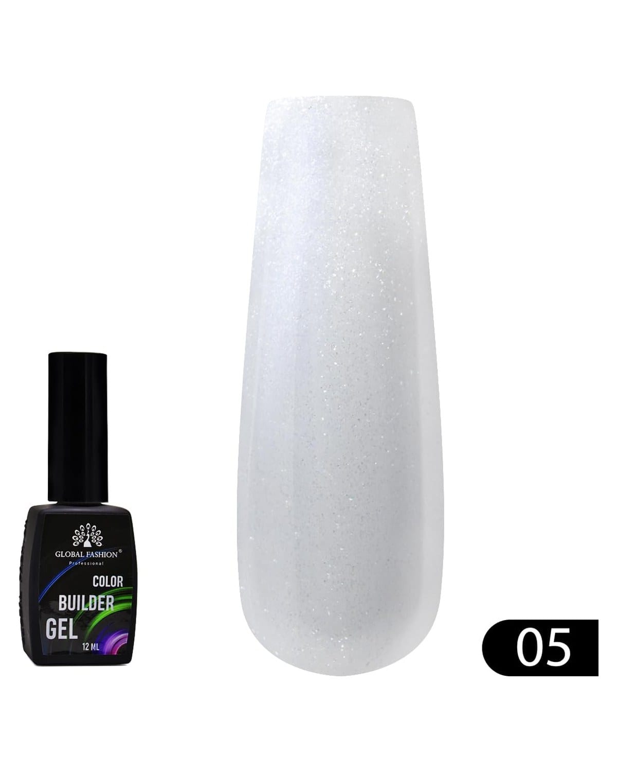 GLOBAL FASHION Professional Color Builder Gel 12ml - Long-Lasting, Chip-Resistant Manicure | (Color 05)