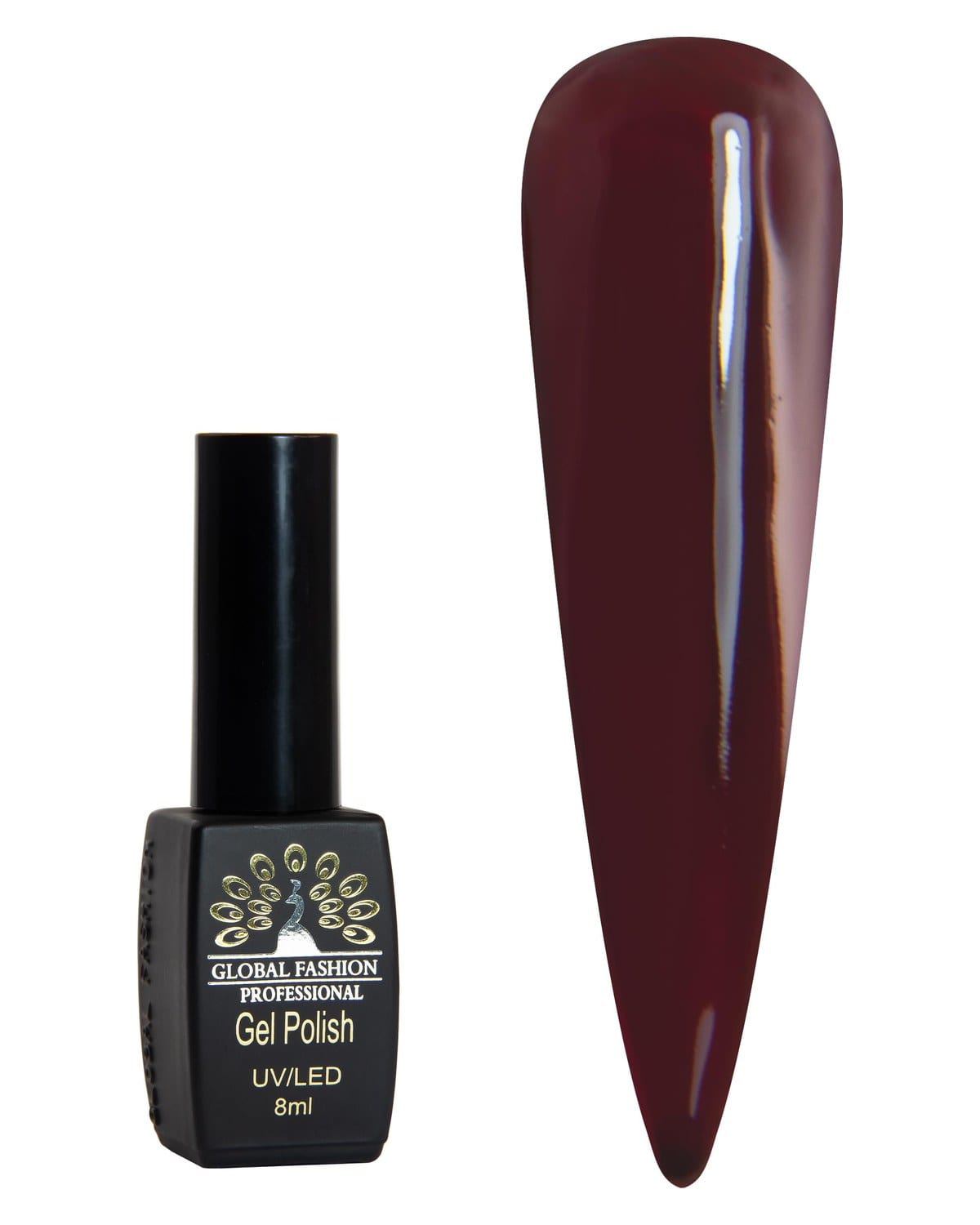 Black Elite Gel Polish 8ml, Long-Lasting Gel Colors, (016)