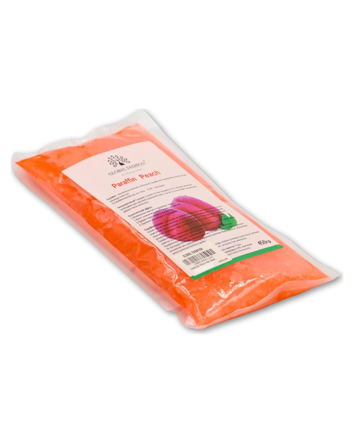 Paraffin Wax, 450g, Pure for Hands, Feet, and Body | Moisturizes, Softens, and Exfoliates Skin | (Peach Paraffin Wax)