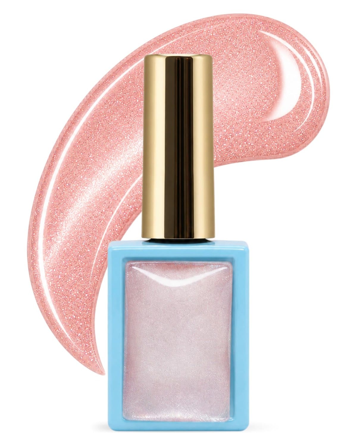 Magic Glaze Magnetic Cat Eye Gel Nail Polish - Blue Silver Glitter, 01 (02)