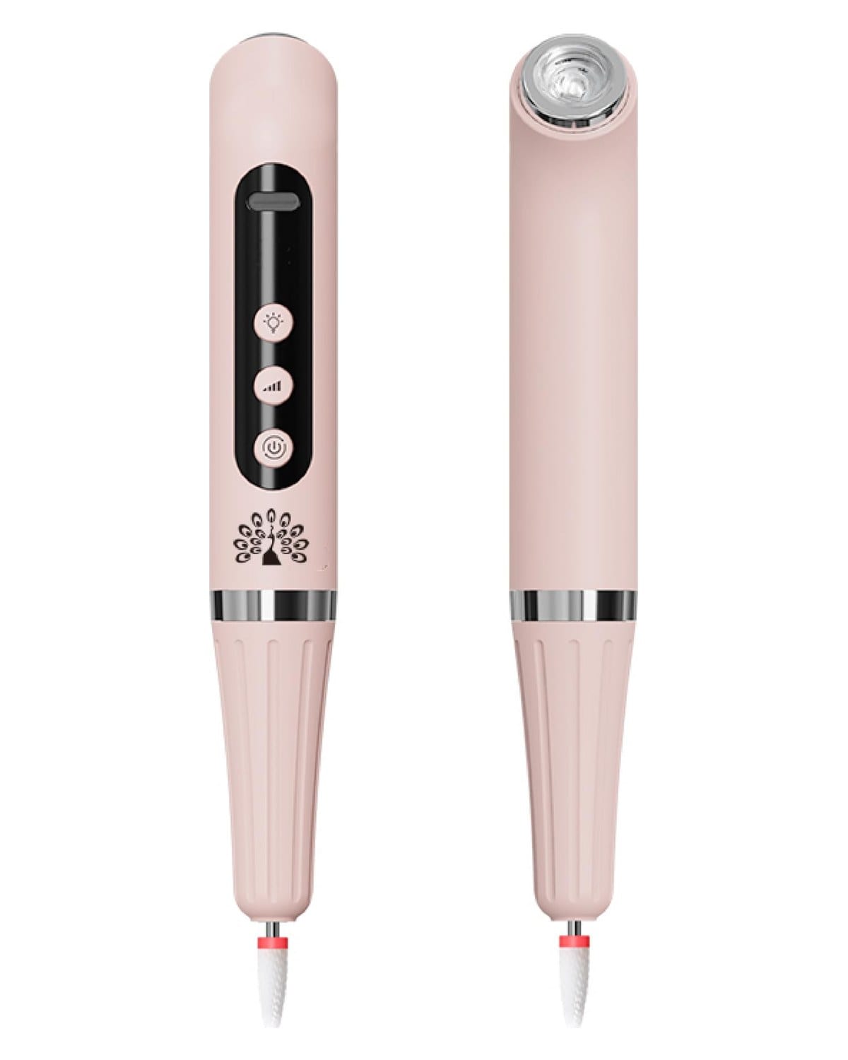 Global Fashion 2-in-1 Polishing Pen, Cordless Electric Nail File & UV Lamp, Nail Drill Kit for Manicure & Pedicure, Ideal for Acrylic and Gel Nails, Essential Nail Tools for Technicians (Pink)
