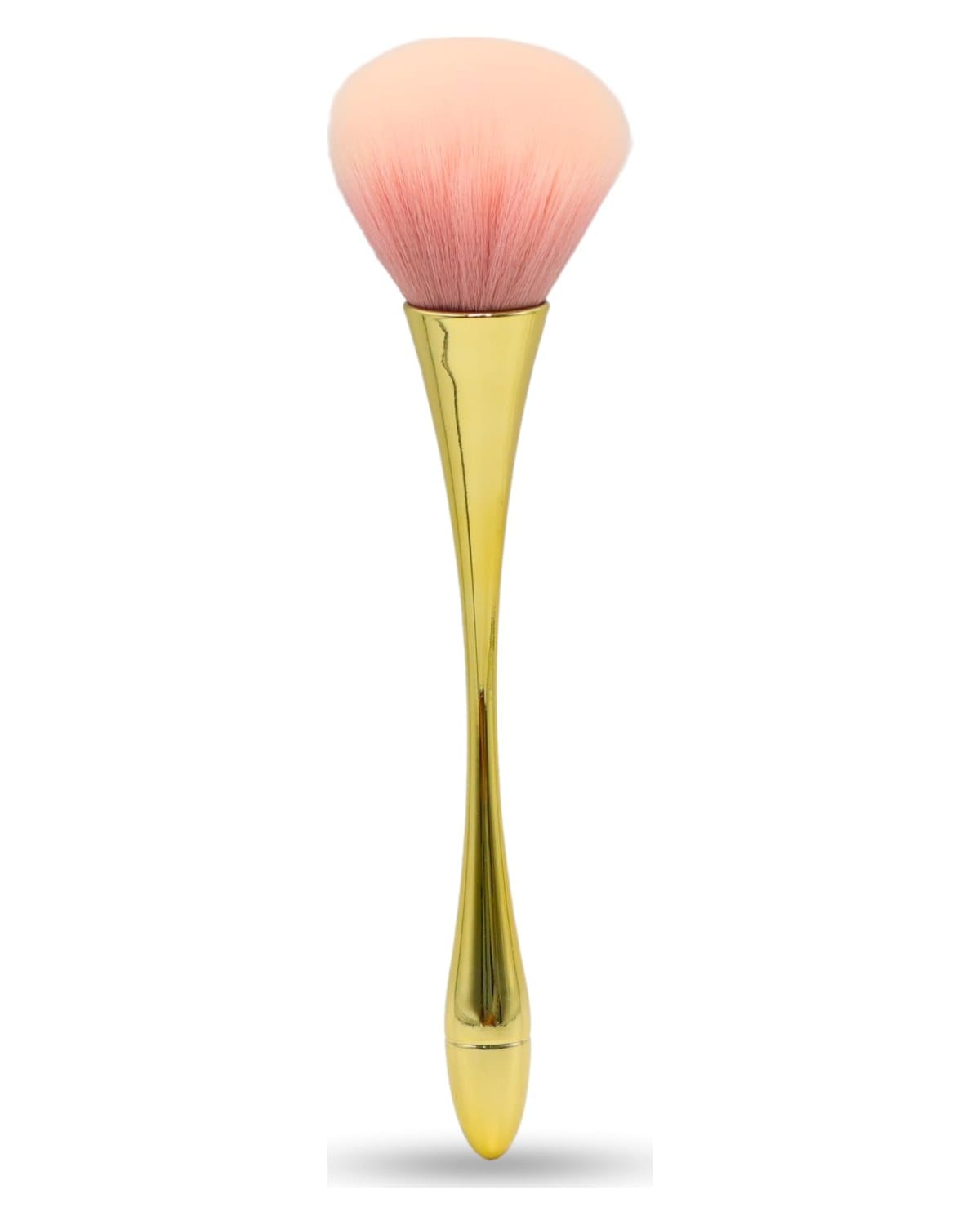 GLOBAL FASHION Professional Nail Dust Removal Brush | Premium Effortless Vegan for Acrylic and Gel Nails | Manicure & Pedicure Clean Up Tool | Soft Bristles | Cruelty-Free | Eco-Friendly | Gold Pink — Color 0634052951746